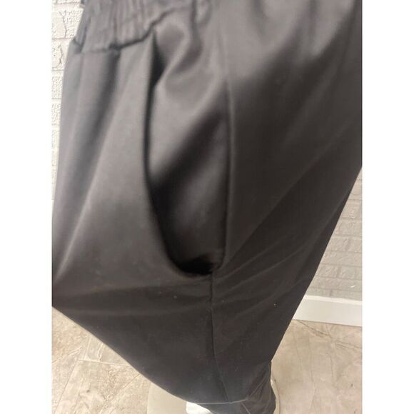 H&M Women Black Twill High Waisted Jogger Size 14 - Picture 4 of 12